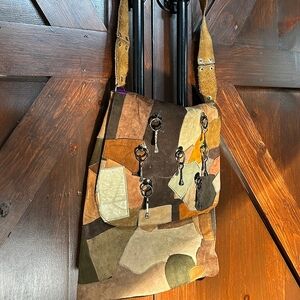 Hippie patchwork bag, upcycled.